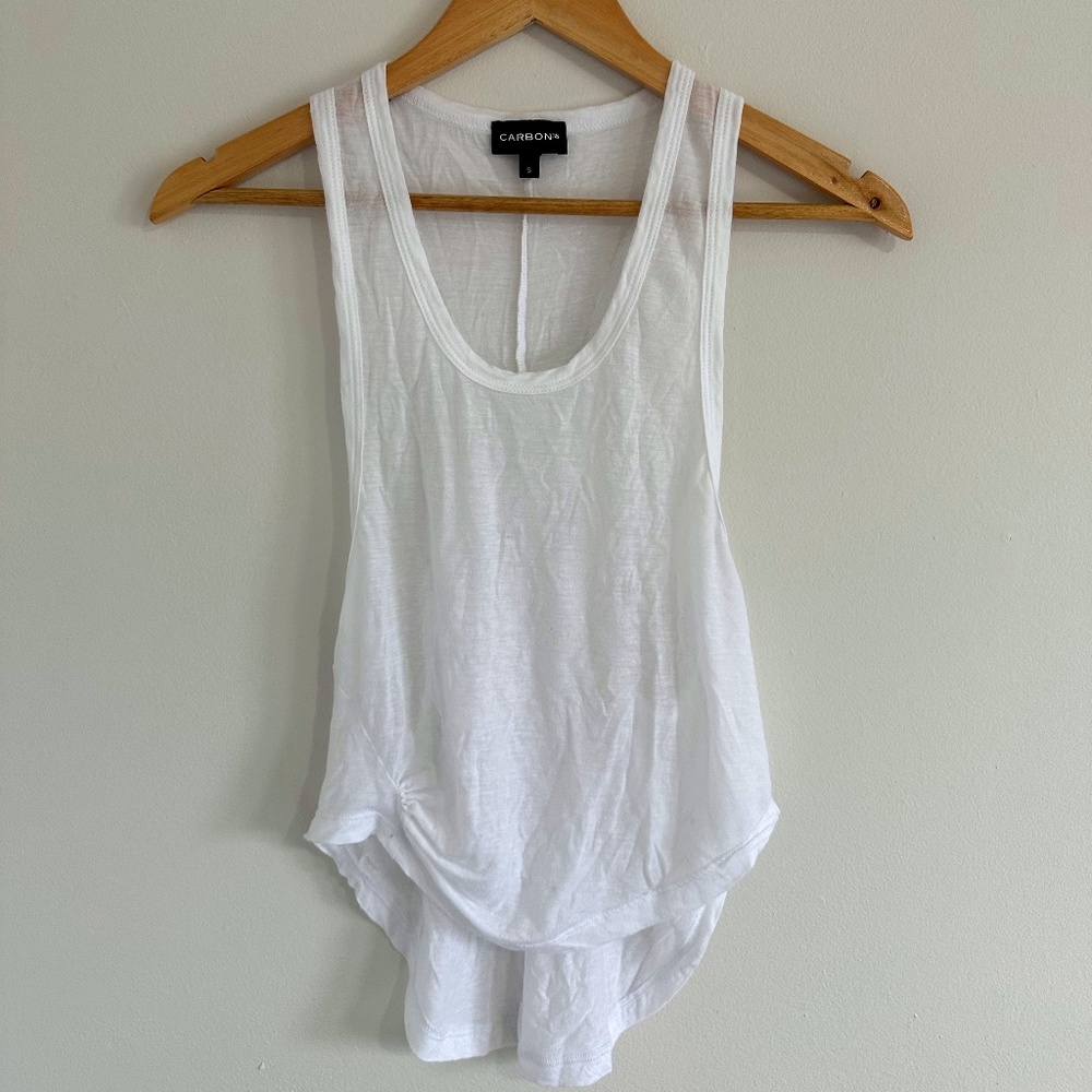 Carbon 38 White Workout Top S